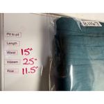 Athleta 100% Linen Playa Wide Leg Crop Pants 8 Teal Blue Split Hem Coastal Beach Photo 5