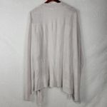 Artisan NY Womens Organic Linen Poncho One Size Gray Lightweight Shrug Cardigan Photo 2