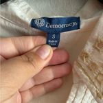 Democracy Women's Beige Embroidered Button Down Shirt S Photo 10