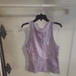 ZARA Women's Light Purple Ruched Sleeveless Top Size L Photo 4