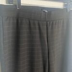 Briggs New York Women’s Black Plaid Striped Ponte Straight Pants Size 16 Photo 2
