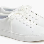 J.Crew Factory Road Trip Lace Up Sneakers White BC186 Women Size 6 Photo 0