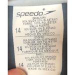 Speedo Swim Skirt Brief Lined Solid Black Skort Bottoms 7232092 Women's Size 14 Photo 3