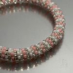 Sashka Sweet Pink & White Bracelet 7”Original Size Photo 1