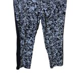 Nike Legendary Jewels Crop Leggings Womens L Gray Black Mid Rise Athleisure Photo 3