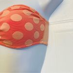 PINK - Victoria's Secret Victoria Secret Strapless Lace‎ Bandeau Polka Dot Bralette Bra Size Small Orange Photo 2