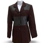 Vintage Focus 2000 Wool Jacket Brown Size 10 Photo 0