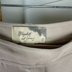 Elizabeth and James  Silk Wide Leg Touser Pants Cream Women's Size 6 Photo 4