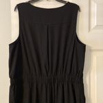 Apt. 9  Jumpsuit size L beautiful kind of silky feelings color black inseam is 26” Photo 7