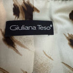 Giuliana Teso Chocolate Brown Italian Leather Blazer woman’s sz42/Med/6 Chic Photo 13