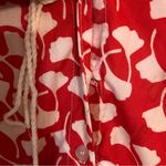 None Floral Long Sleeve caftan muumuu Red Dress S Photo 3