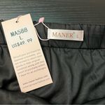 ✨ Maner Women’s Black Silver Fringe Mini Skirt Large NWT Concert Photo 5