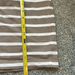 Beach time brown and white striped mini skirt Small Photo 4