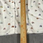 Lands' End Women 22 Plus Top Sleeveless Collared White Happy Camper Print RV Fun Photo 4