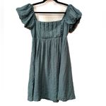 Aeropostale  Bubble Sleeve Baby Doll Mini Dress Smocked Back Square Neck Photo 4