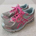 ASICS GT-1000 3 Road-Running Shoes - Women's Size 8 Aqua, Silver And Hot… Photo 0