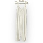 French Connection Anana Whisper Jumpsuit Women's 6 Off White Sleeveless Ankle Photo 3