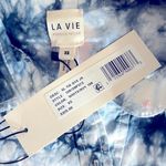 Rebecca Taylor La Vie Ink Tie Dye Jumpsuit in White/Navy Size XS New w/Tag MSRP $325.00 Photo 4