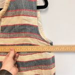 Chelsea & Theodore Striped Shift Fringe Hem Dress size 12 Multiple Photo 9