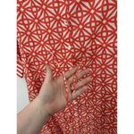 Gretchen Scott Geometric Mini Shirt Dress Women XXS Orange White Artsy Retro Photo 6