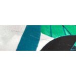 Worthington  Women's Green Leave Print 3/4 Gold Zip Sleeveless Blouse Size L Photo 4