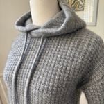 Babaton Aritzia The Group by  Luxe Cashmere Waffle Cropped Hoodie Grey $198 XS Photo 3