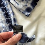 Altar'd State Blue and White Ruffled 3/4 Sleeve Blouse/Dress/swim suit cover-up Photo 8