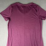 Time and Tru Dress Womens M Purple Short Sleeve‎ V Neck Casual Stretch Pockets Blue Size M Photo 7