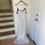 Aston Studio Posey Maxi Dress in Antique Royal Polka Dots Blue Size 10 Photo 2