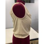 EXPRESS 🍂 Cowl Neck Bodysuit Sleeveless Ivory Dressy Top XS Photo 4