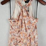 Laundry by Shelli Segal Womens Dress Size 2 Orange Halter Neck Midi Tiered Maxi Photo 10