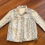 Free People  Snake Trucker Jacket in Ivory Photo 6