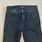 Mother High Waisted Looker Jeans Wait Until Dark Washed Black Womens Size 25 Photo 2