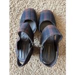 Lucky Brand  Dark Brown Multi Plaid Closed Toe Block Heel Shoes Academia Womens 6 Photo 1