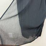 Ulla Popken Dress‎ Womens 28/30 Black Midi Sheer Sequin Star Flyaway 3/4 Sleeve Photo 5