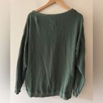Aerie Offline Oversized Pullover Sweater Washed Dark Green Photo 1