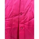 Hugo Boss  | 14 / L Top Blouse Button Up Down Luxury Satin Silk PINK Long Sleeve Photo 3