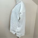 House of Harlow 1960 White Linen Embroidered Boxy Fit Top M White Size M Photo 4