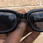 Retro Preppy Vintage 2000s Y2K Classic Black Square Rectangle Sunglasses Goth Academia #whimsygoth #boho #minimalist #grunge #streetwear Photo 0