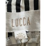 Lucca Couture Lucca Black White Striped Sleeveless Cami Camisole Mini Tank A-Line Dress Sz XS Photo 2