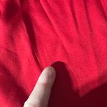 Ulla Popken Blouse Top Women 16/18 Red Scarf Print Paisley Button Up Long Sleeve Photo 5