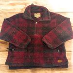 Woolrich Vintage  Plaid Chunky Sherpa Fleece Pullover Sweater Photo 1