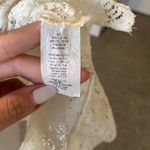 Orange Creek Ivory Waffle Lace Knit Top-Like New Photo 6