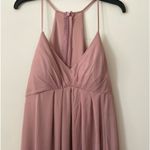 Azazie  Annabelle maternity bridesmaid dress pink dusty rose stretch knit 12 Photo 7