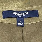 Madewell Olive Green 100% Silk Moonset Dress Style #B1408 Size 6 Photo 10