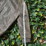 MARNA RO Embroidered Sparkling Bomber Jacket Size Small Gray Photo 9