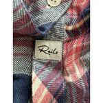 Rails Hunter Plaid Flannel Button Down Shirt Womens Large Purple Pink Blue White Photo 5