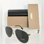 Burberry Silver and Black Aviator Sunglasses Photo 1