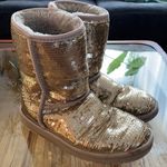 UGG  Classic Short Sequin Boot grey sparkle size 6 Photo 0