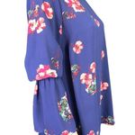 Isabel Maternity Womens Floral Bell Sleeve Pullover Blouse Tunic Top XS Photo 4